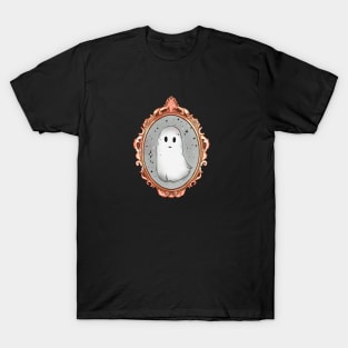 Spooky Cute gohst  in the Mirror T-Shirt